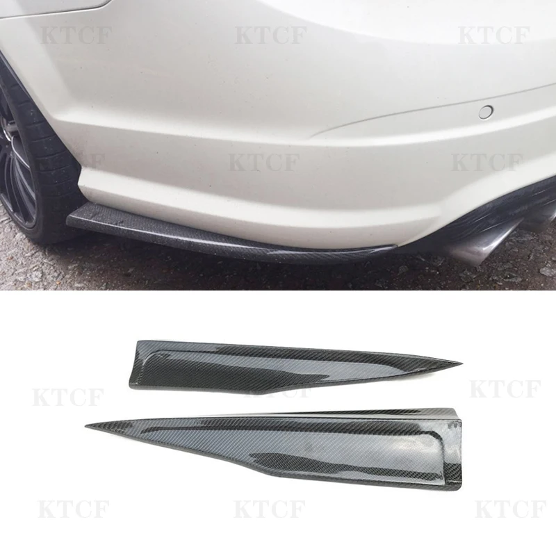 

Real Carbon Fiber Rear Bumper Lip Splitters Diffuser Mudguard Plate Trim For Benz W204 C63 AMG 2009 - 2014 FRP Car Styling