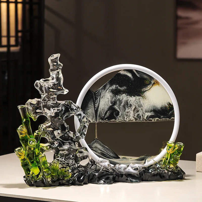 Gaosheng pintura de areia movediça ornamento luz luxo high-end sala de estar entrada tv gabinete escritório decoração high-end