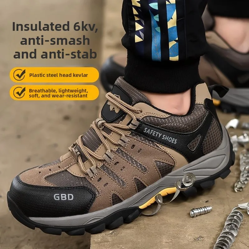 غطاء صلب لأصبع القدم ثقب لينة سوليد أحذية رجالية مقاومة للثقب مقاومة للاهتراء خفيفة الوزن أحذية رياضية للعمل للرجال والنساء #4