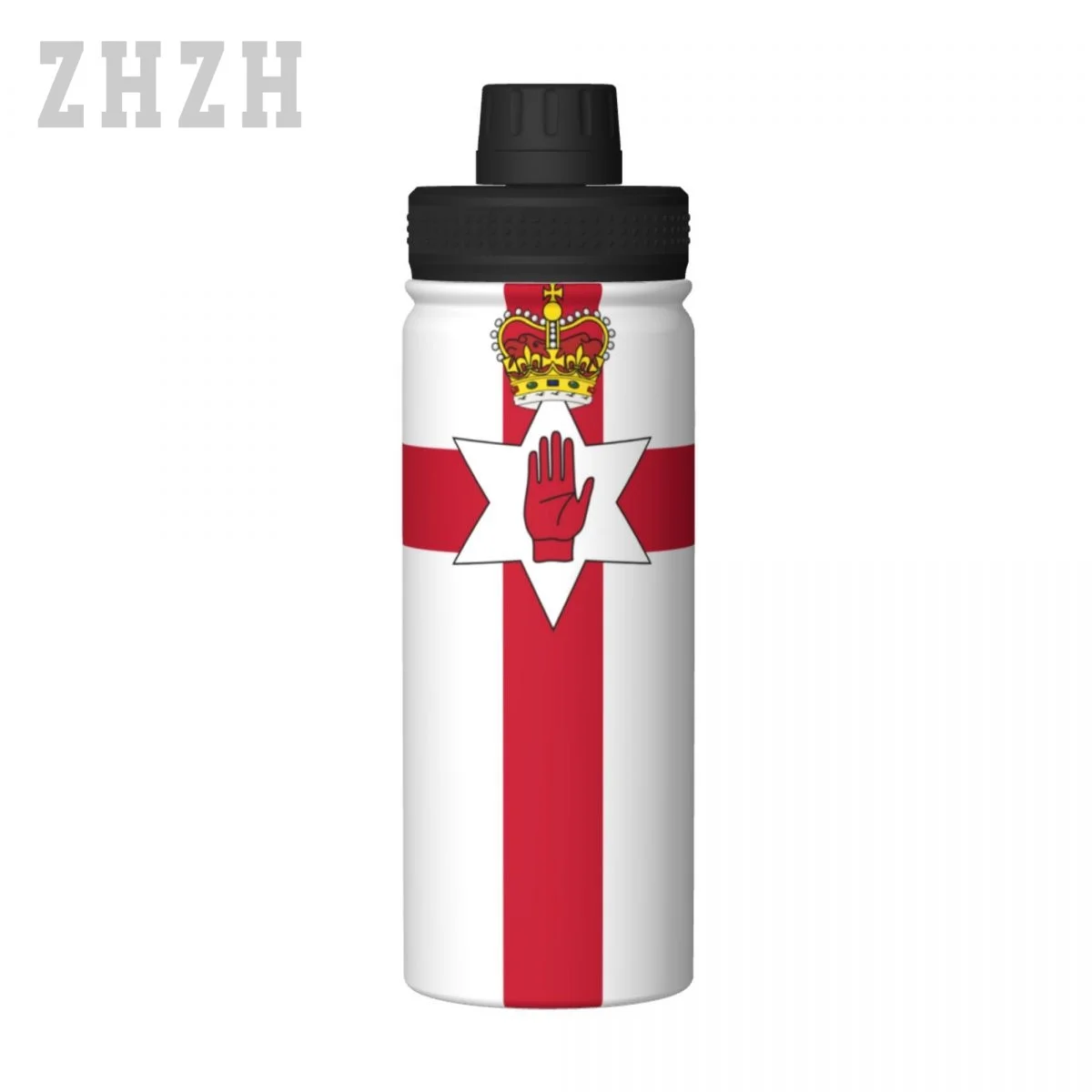 Unisex Sports Water Thermos Bottle Northern Ireland Flag 304 Stainless Steel Double-layer Insulation Cold And Hot Travel