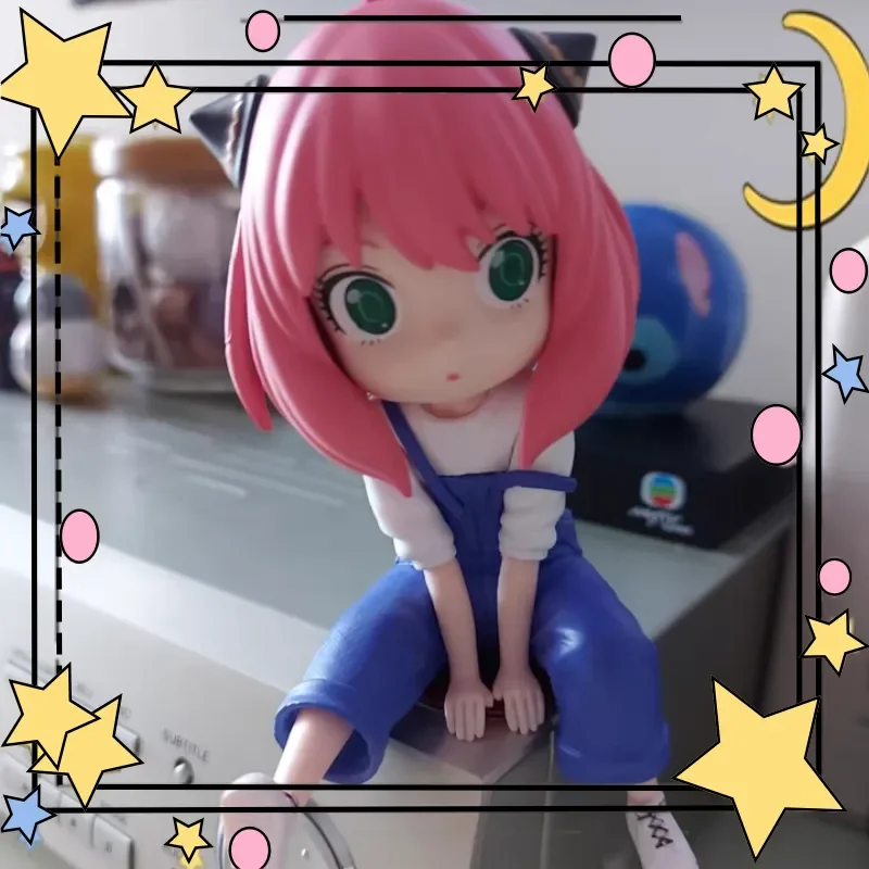 

Anya Forger Cartoon Figurine Spy X Family Manga Model Cute Anya Action Figurines 13cm Pvc Car Ornaments Gfits Interior Decorat
