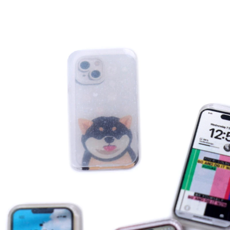 5 uds 1:12 casa de muñecas en miniatura teléfono móvil simulación Smartphone modelo niños juguetes para juego de imitación accesorios para casa de muñecas