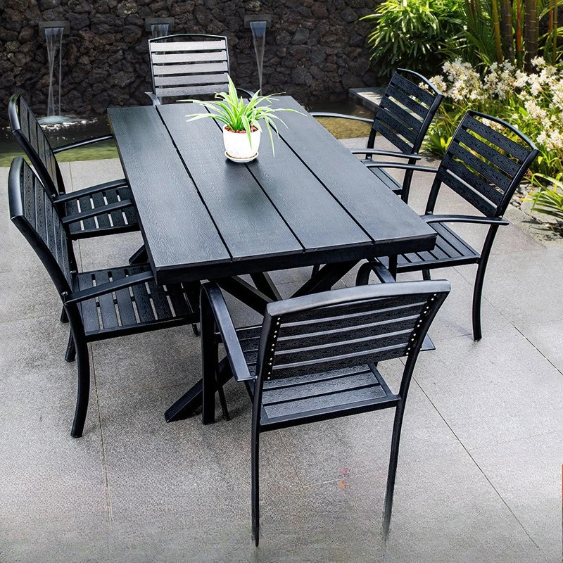 

Outdoor table and chairs, courtyard leisure dining table and chairs, combination café, outdoor open-air balcony, garden terrace