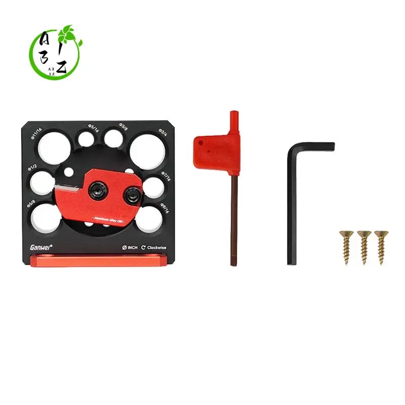 

A31Z-Ganwei,Adjustable Dowel Making Jig 8-Hole Woodworking Electric Drill Milling Dowel Round Rod Auxiliary Tool 5/16-3/4 In