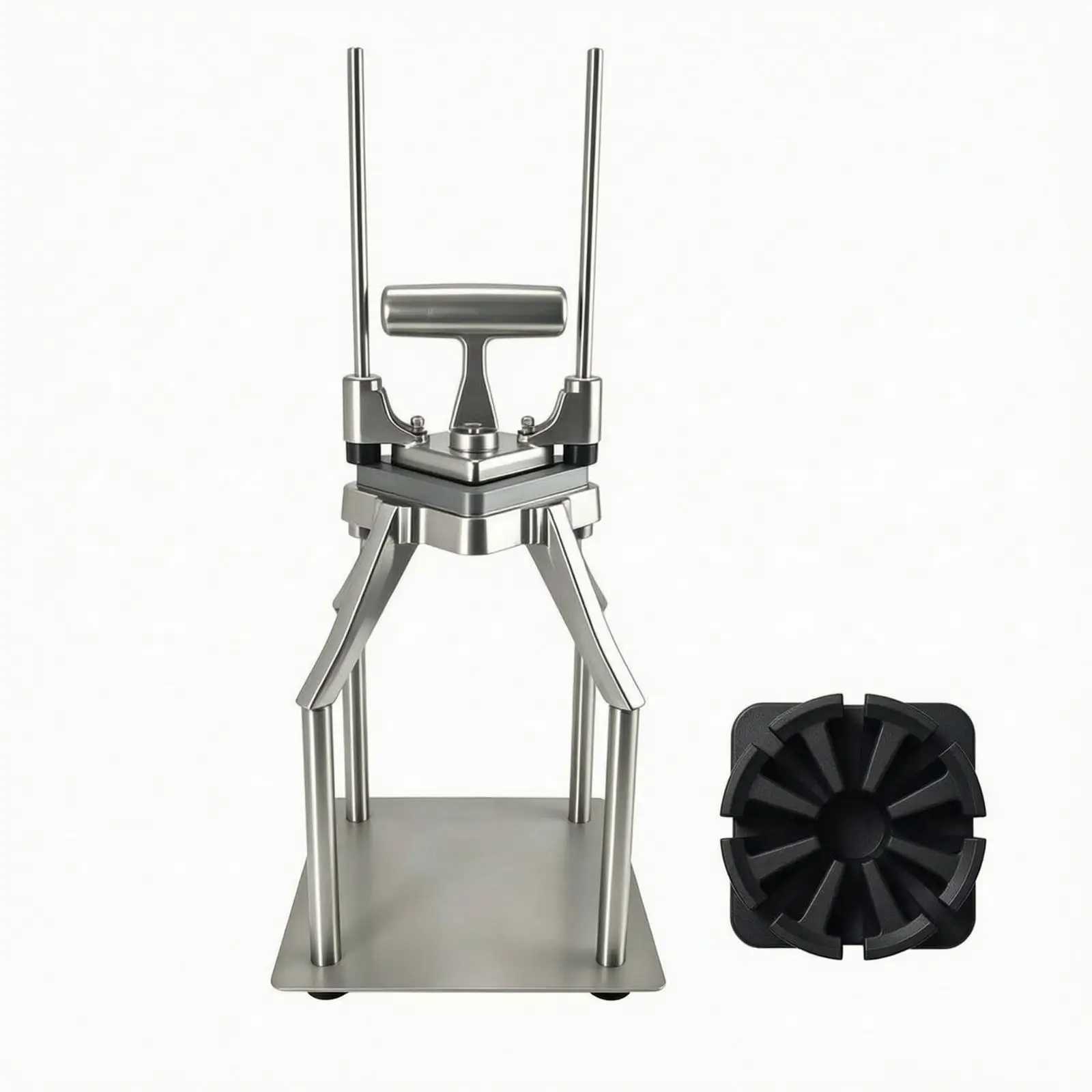 Commercial Potato Cutting Machine French Fry Slicer with Ergonomic Handle for Vegetables and Firm Produce Heavy Duty Press