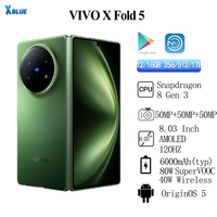 Vivo X Fold 5  Original New Snapdragon 8 Gen 3   6000mAh 80W SuperVOOC 40W Wireless 50MP 8.01\