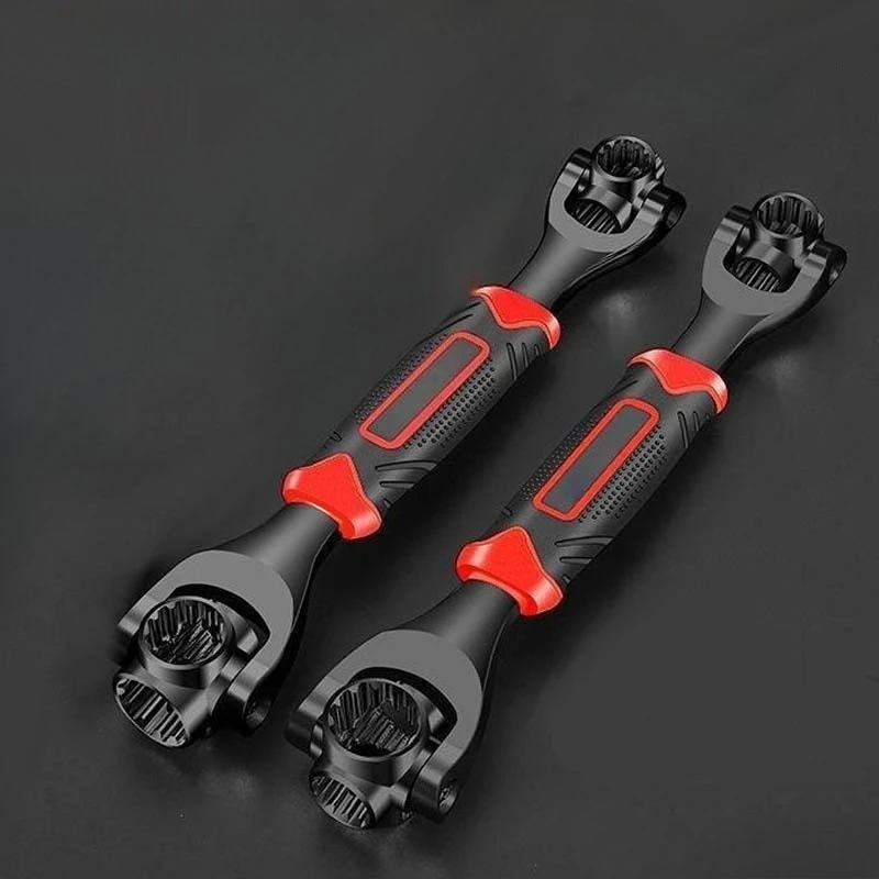 

Multifunctional Socket Wrench Universal Anti Slip Handle 360 Degree Rotating Head Wrench Auto Repair Tools Household Maintenance