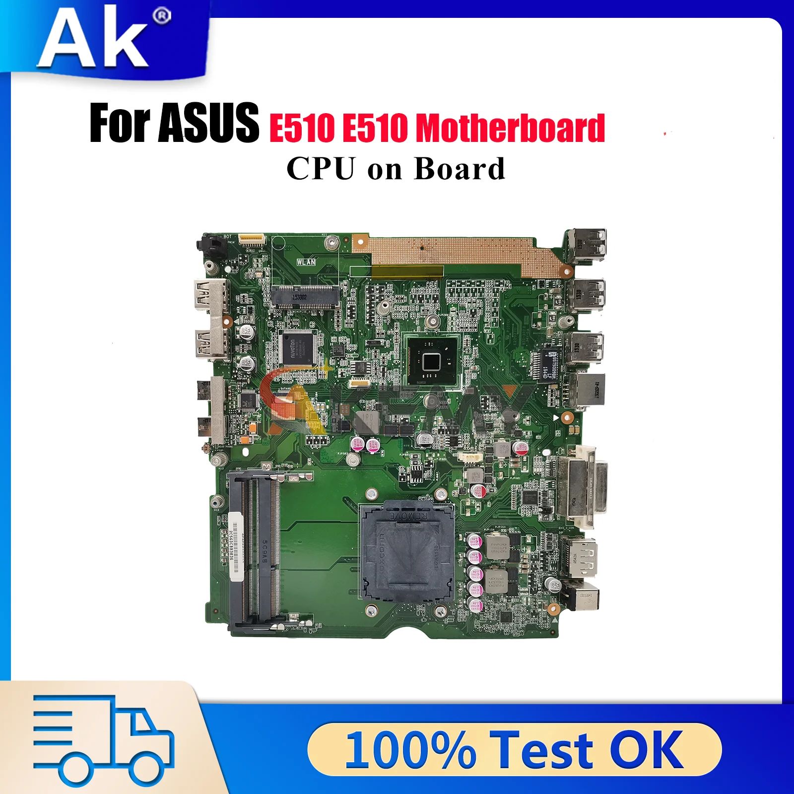 

Материнская плата для ноутбука E510 для ASUS EeeBook E510 E510, материнская плата для ноутбука с процессором, 100% тестирование, ОК, быстрая доставка, высокое качество