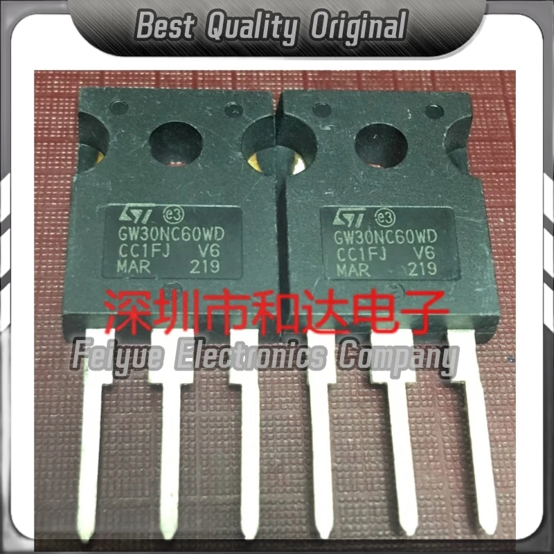 5PCS-20PCS  GW30NC60WD STGW30NC60WD  TO-247 600V 30A Best Quality Imported Original