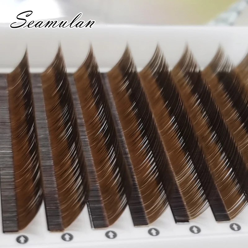 Dark Brown Individual Eyelash Extension Premium Eyelashes Mix Length Mink Lashes Professional Lash Extension