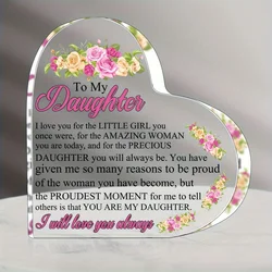 1pc desk plaque daughter gift - you will always be my baby girl - mummy, daddy to daughter birthday, graduation, wedding gift