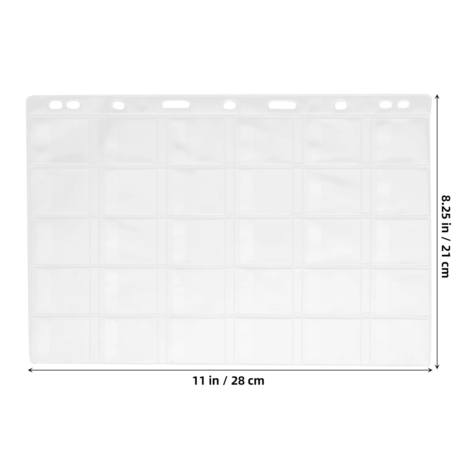 

10 Sheets Coin Collection Album Pages Clear PVC Material Soft Smooth Inner for Secure Storage and Display Coin Sleeves