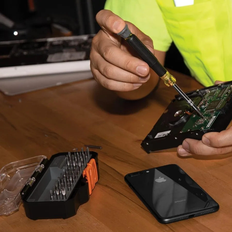 مجموعة مفكات براغي دقيقة 32717 مع مجموعة أدوات إصلاح AllinOne متعددة الوظائف تتضمن 39 بت لمنتجات Apple وغيرها