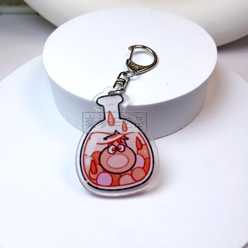 Disney Inside Out 2 Keychain Sadness Anxiety Envy Ennui Fear Joy Emotion Bottle Cute Gifts Kid Bags Pendants Hanging Accessories