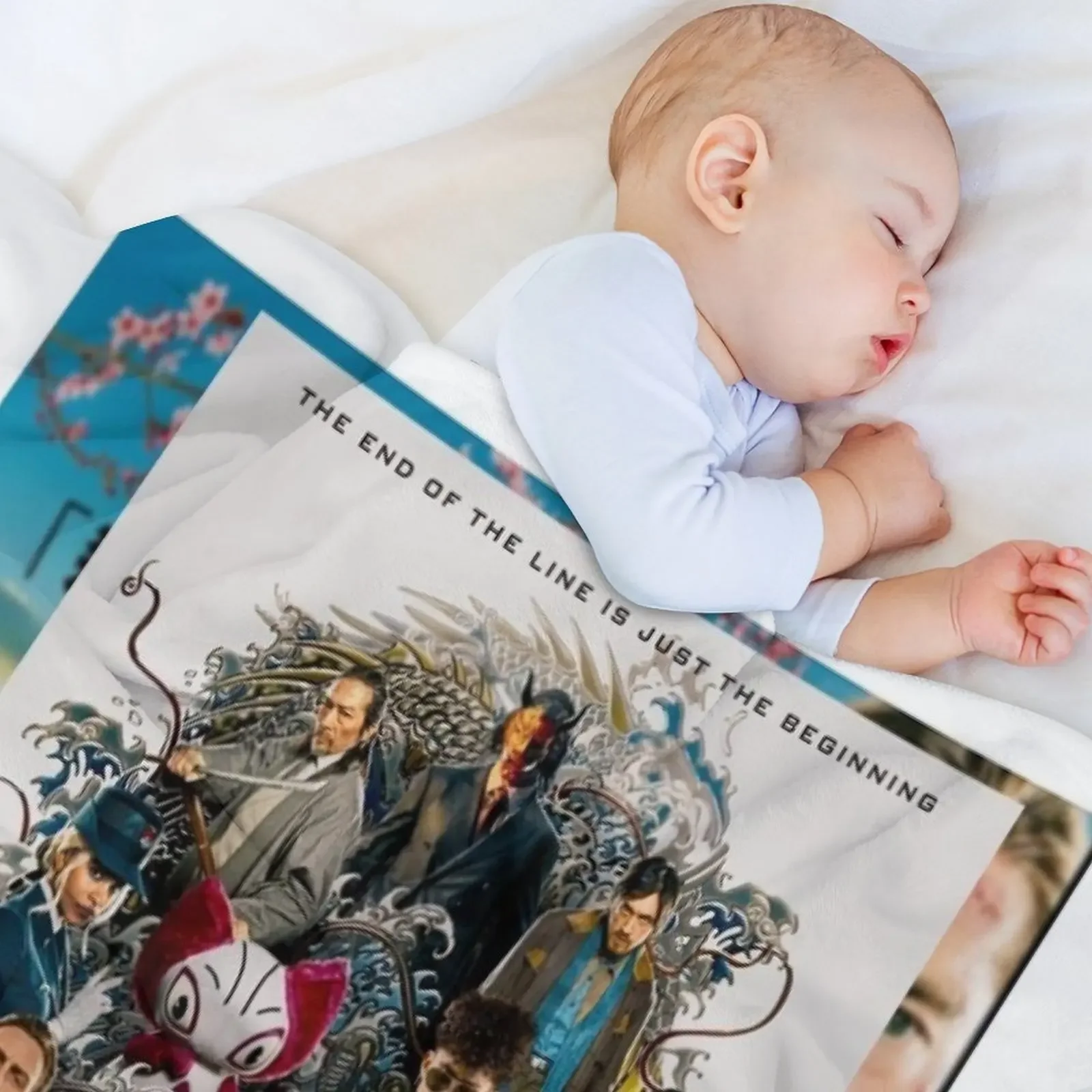 Bullet Train Movie 2022 remix poster Throw Blanket Bed covers Bed Fashionable blankets and throws Soft Plush Plaid Blankets