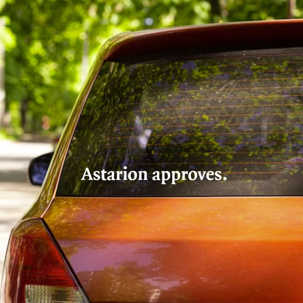 Astarion Approves Car Vinyl Stickers And Decals Windows Truck Decoration Glue Accessories