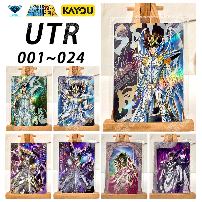 Kayou Genuine Saint Seiya UTR 001-024 Full Set Single Card Rare Athena Poseidon Anime Collection Card Toy Game Kids Gift