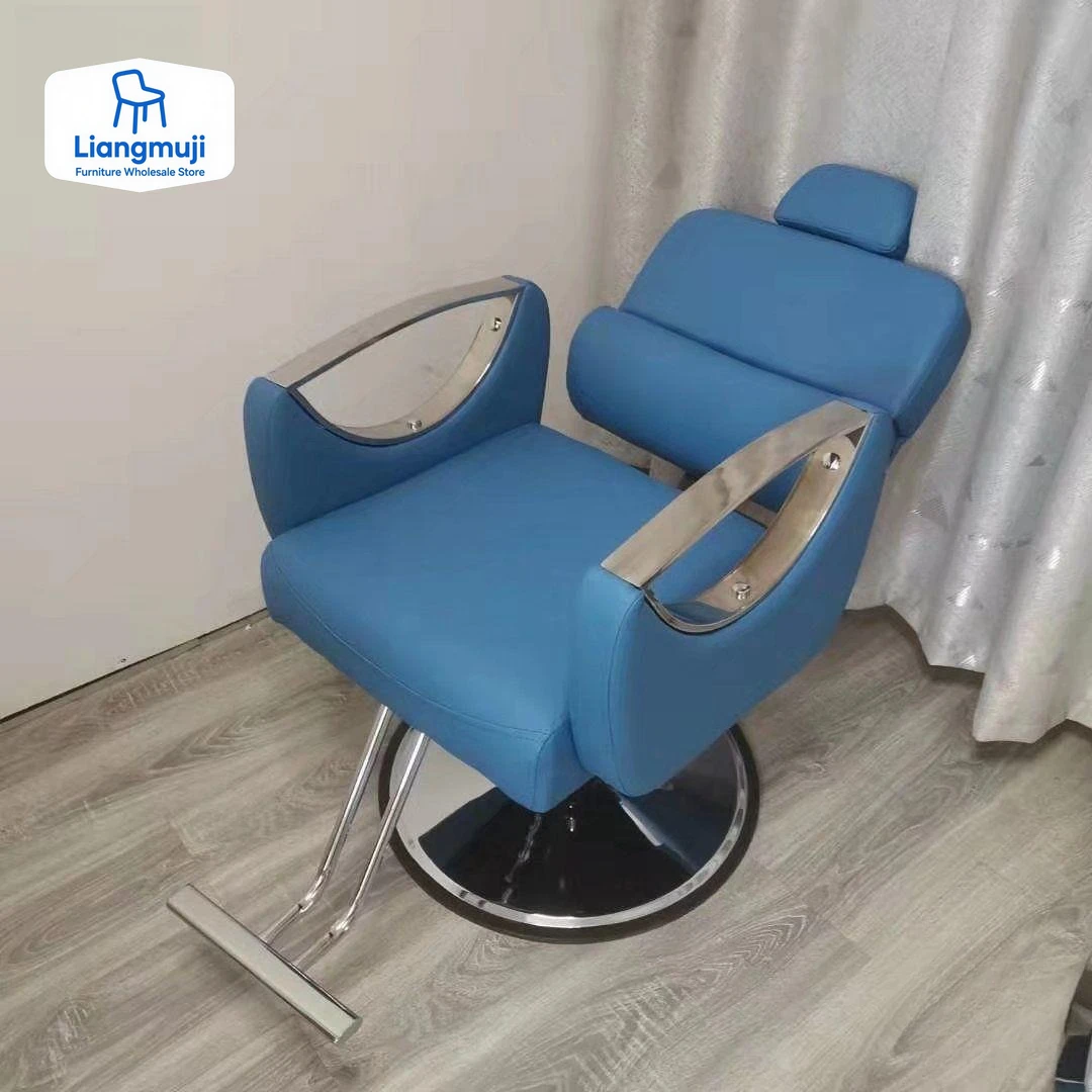 

Professional Barber Chairs Barbars Luxury Mat Chair Rolling Hairdresser Armchair Ergonomic Hair Salon Silla Salon Furniture
