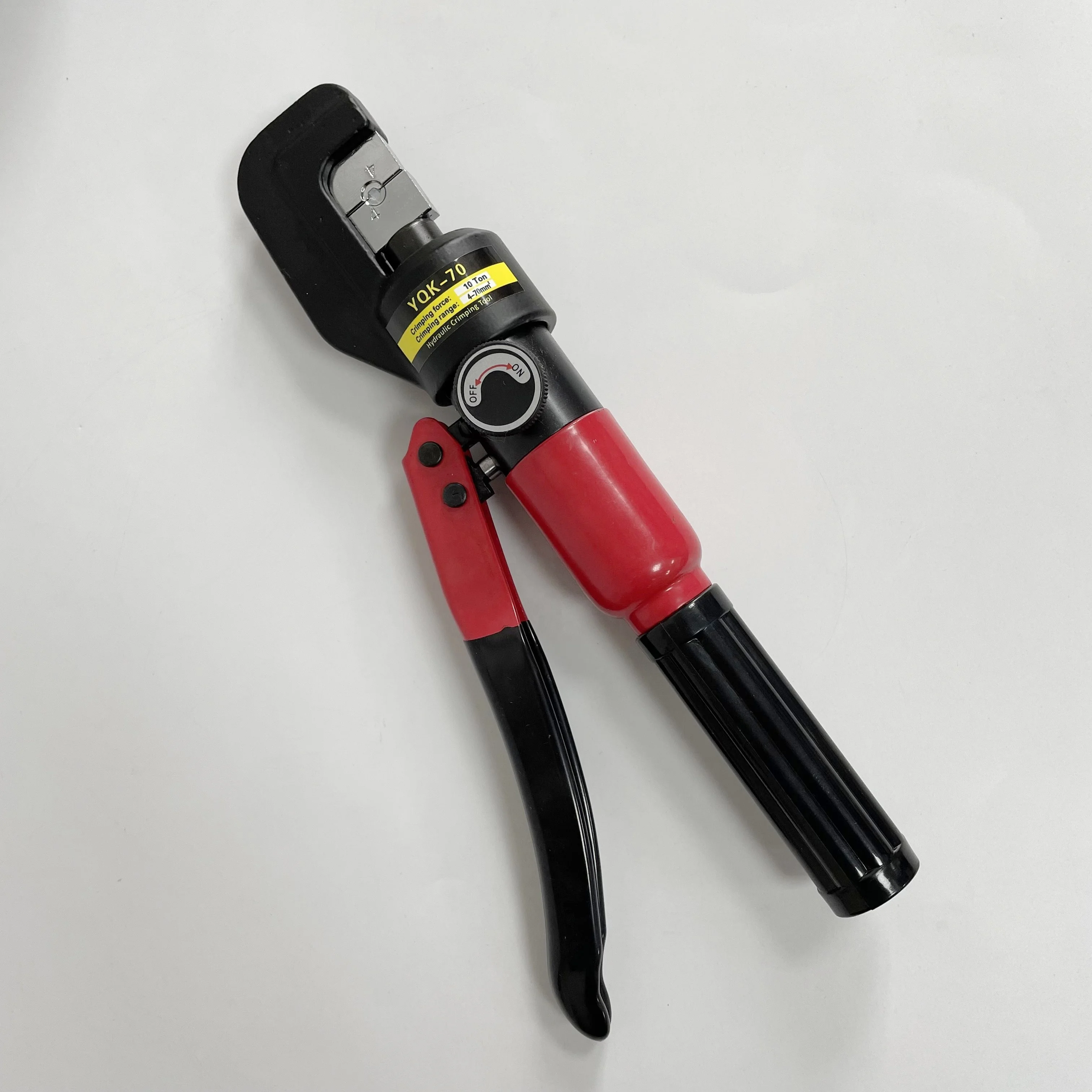 YQK-70 heavy duty Hydraulic Crimping Tool cable Lug Hand crimper Range 4-70MM2 compression Pressure 10 Ton With On Off valve