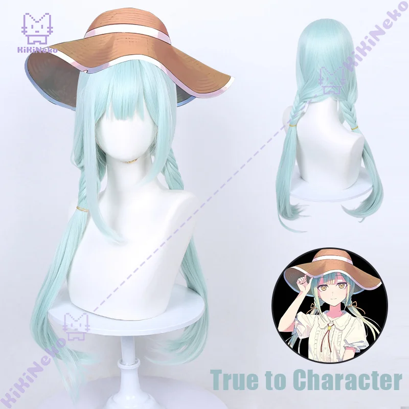 Anime BanG Dream Wakaba Mutsumi Cosplay Wig Realistic Scalp Top Braids For Halloween Comicon Party Adult Women Men