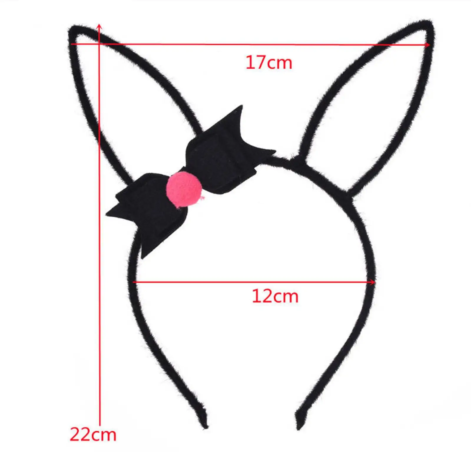 Easter Bunny Ears Headband Bowknot Hairband Headdress Props Costume Accessory Dress up for Children Kids Decor Cosplay Wedding