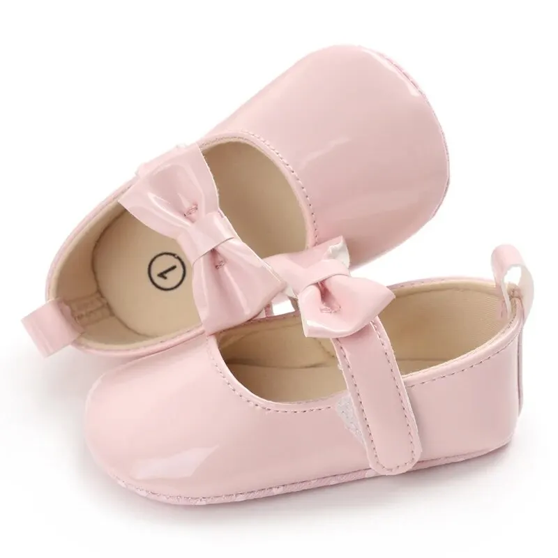 Baby Girl Shoes Bowknot Flats Soft Sole Newborn Princess Walker Sandals Formal Toddler Shoe