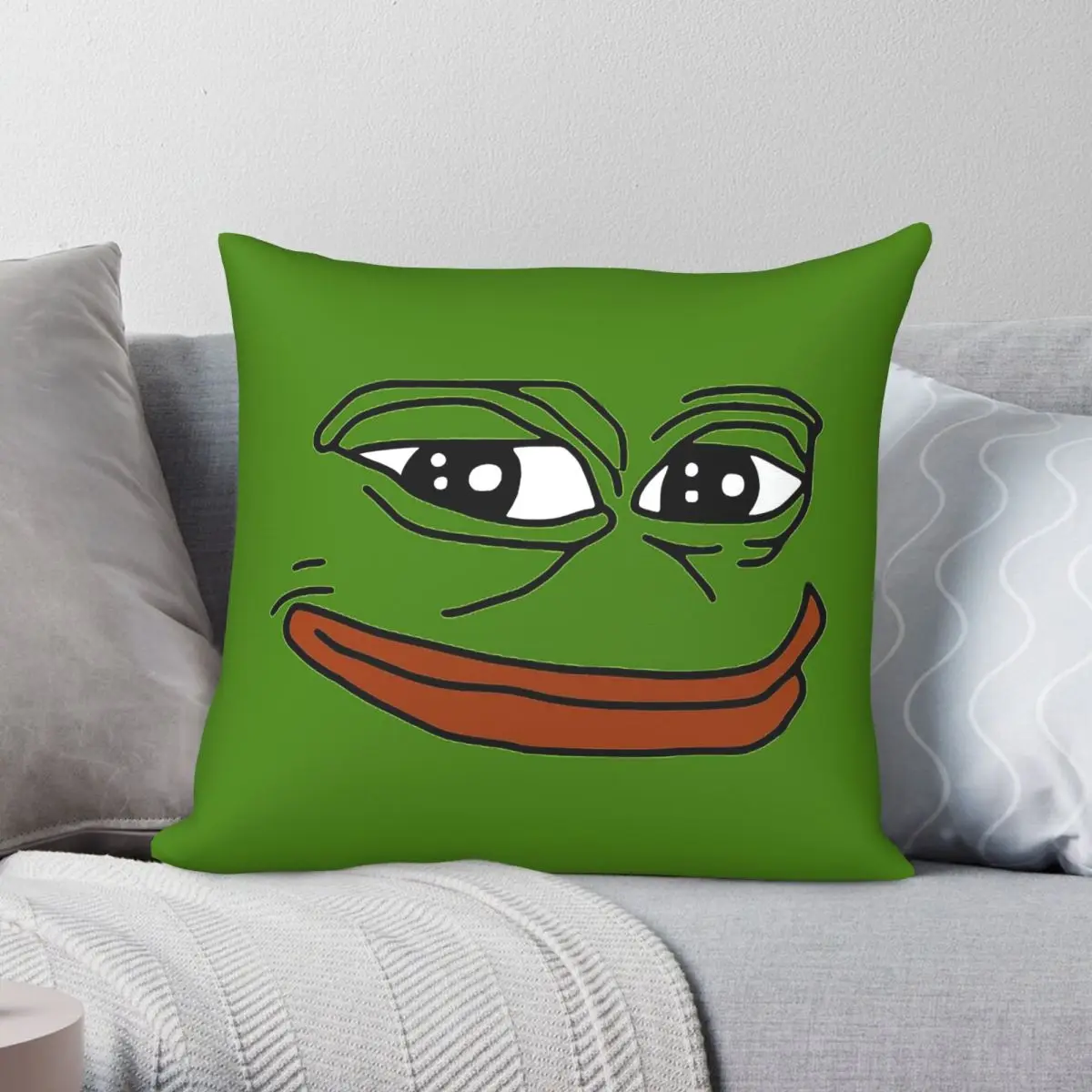 Pepe The Frog Matt Furie Square Pillowcase Polyester Linen Velvet Pattern Zip Decorative Bed Cushion Cover