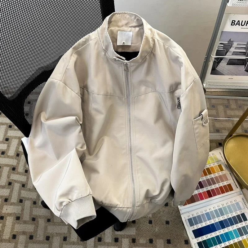 2025 nouveau américain haute rue col montant vêtements de travail pilote Jaet hommes à la mode marque fermeture éclair conception Baseball orm Jaet