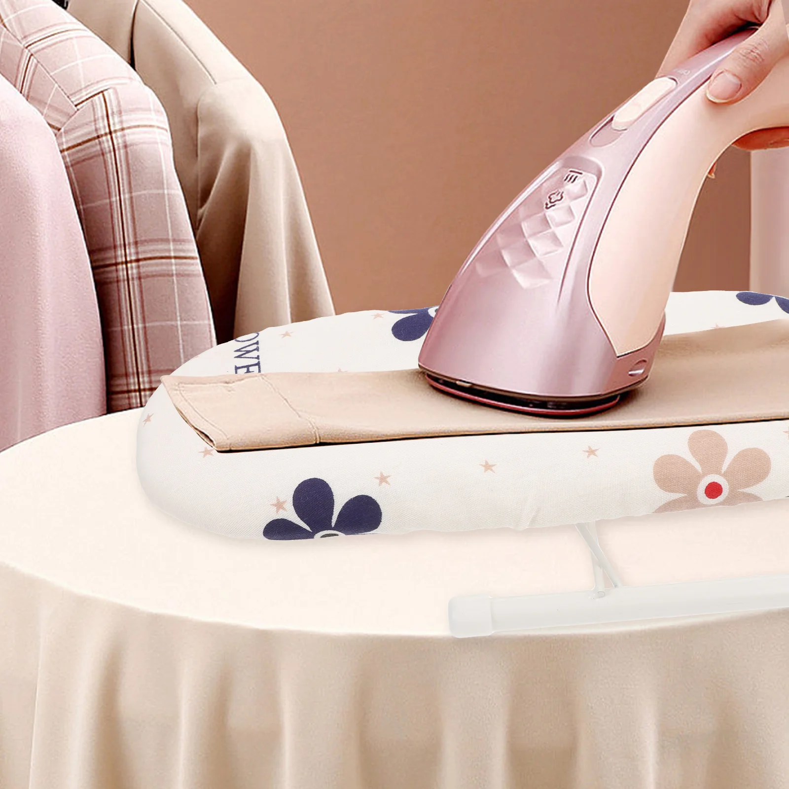 

Mini Ironing Foldable Space Foldable Ironing Board Saving Small Table Liner Fabric Kids Travel Home Use Accessories