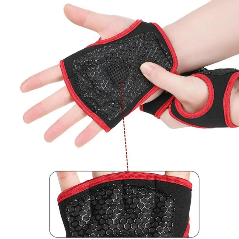 Hand Palm Protector Gym Fitness Gloves Bodybuilding Workout Power Weight Lifting Training Gloves Dumbbell Grips Pads