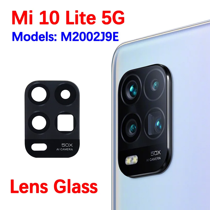 Original Replace Rear Battery Back Cover Door Housing For Xiaomi Mi 10 Lite 5G Parts Shell Replacement Lens Middle Frame Youth