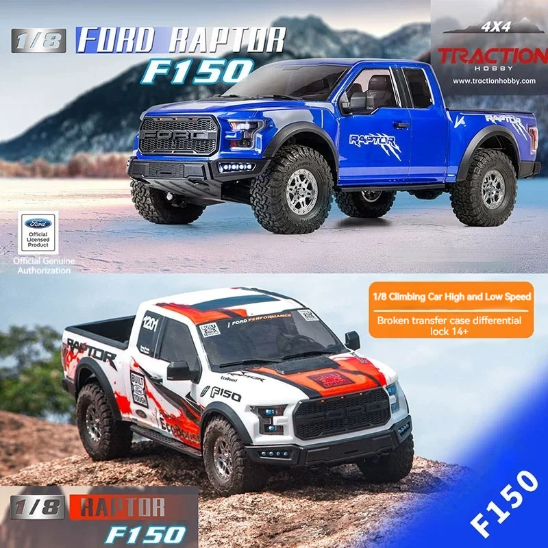

Km Thunder'S New 1/8 Simulation Ford Raptor F150 Pickup Truck Rtr Remote Control Rc Electric Climbing Car Differential Lock Toy