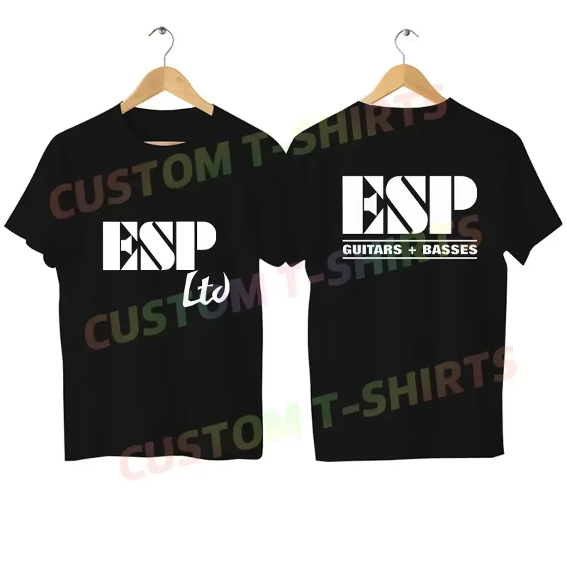 

2025 Men T Shirt Casual New Esp Guitars Logo T-shirt Graphic Oversized Breathable Comfortable Streetwear S-3XL Cool Tee