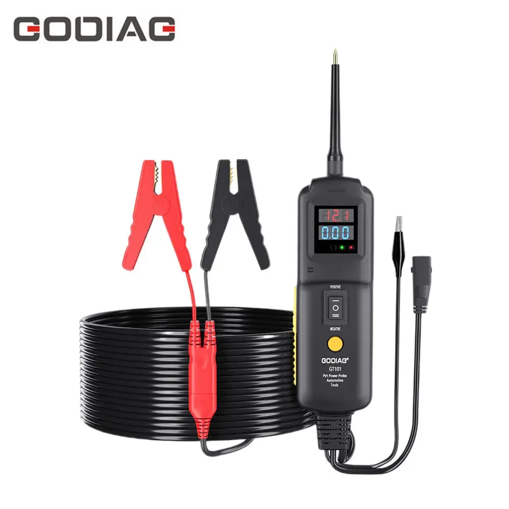 GODIAG GT101 PIRT Power Probe + Car Line Fault Finding + Fuel Injector Cleaning + Relay Testing