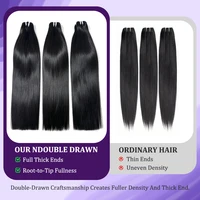 16A Vietnamese Hair Bundles Weft 28 30 inch Bone Straight 100% Human Hair Natural Black 3 4pcs Bundle Raw Hair Bundles Remy Thick Hair Extensions 6