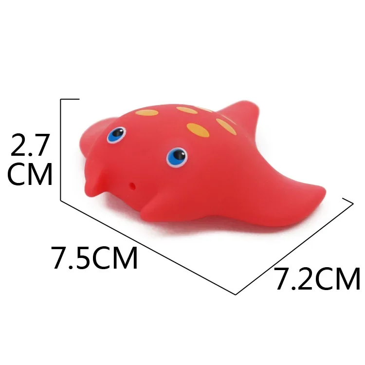 

Water Toys Baby Bath Cartoon Soft Rubber Toys Marine Animals Water Spray Children's Shower Water Play Toy L