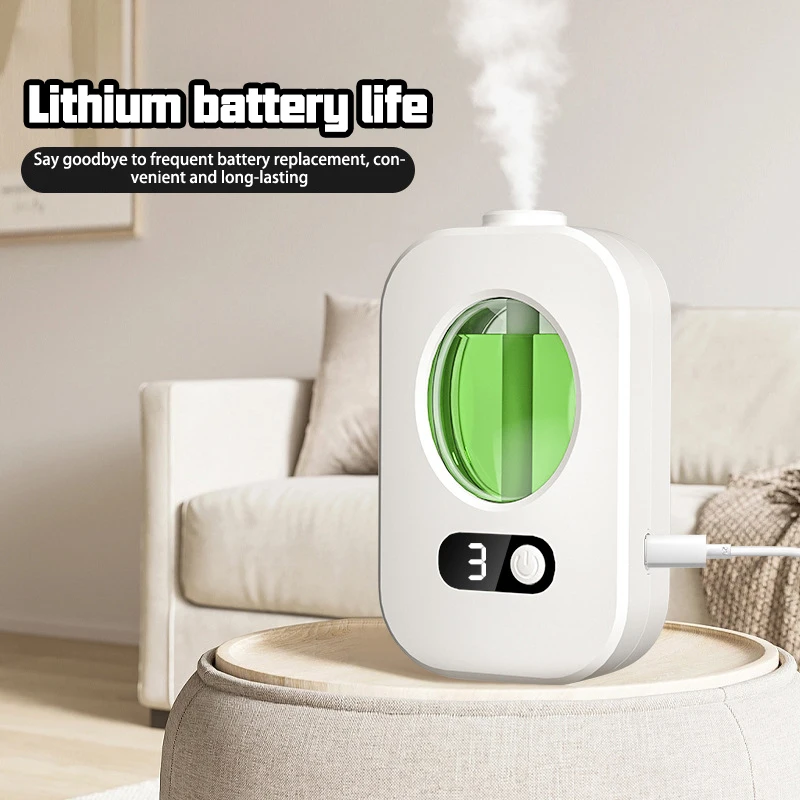 Automatische diffuser Aromatherapiemachine Luchtgeur Luchtverfrisser Toilet Badkamer Aroma Essentiële olie Dispenser Luchtbevochtiger