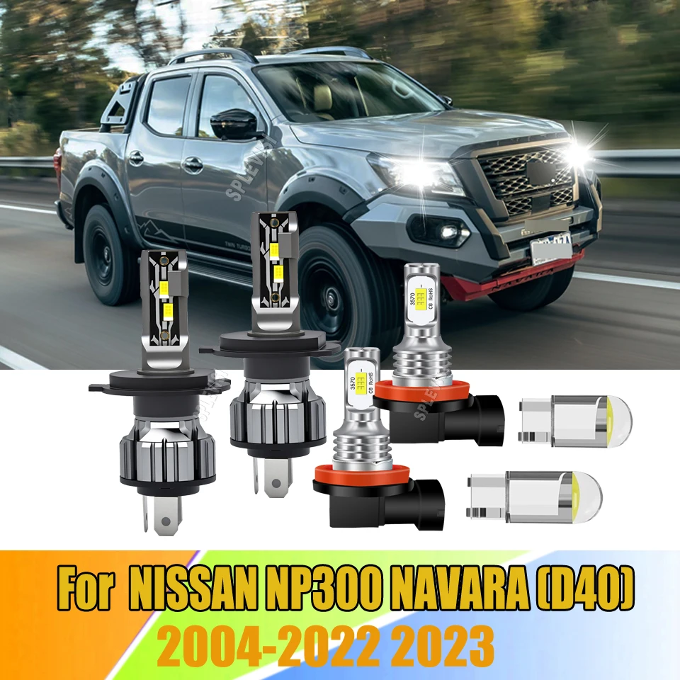 

Fanless Design LED Headlight Fog Light - 1:1 OEM Replacement For NISSAN NP300 NAVARA (D40) 2004 2005 2006 2007 2008 2009-2023
