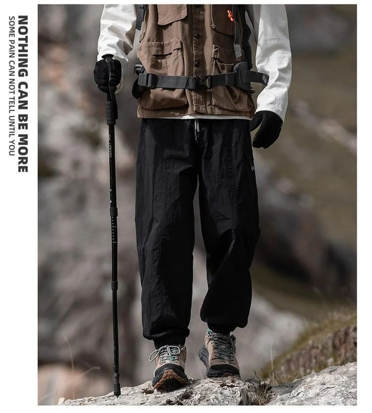 Vintage Baggy Hiking Cargo Pants Men Casual Sport Jogging Sping Summer Parachute Pants Outdoor Wide Leg Trousers - view 4