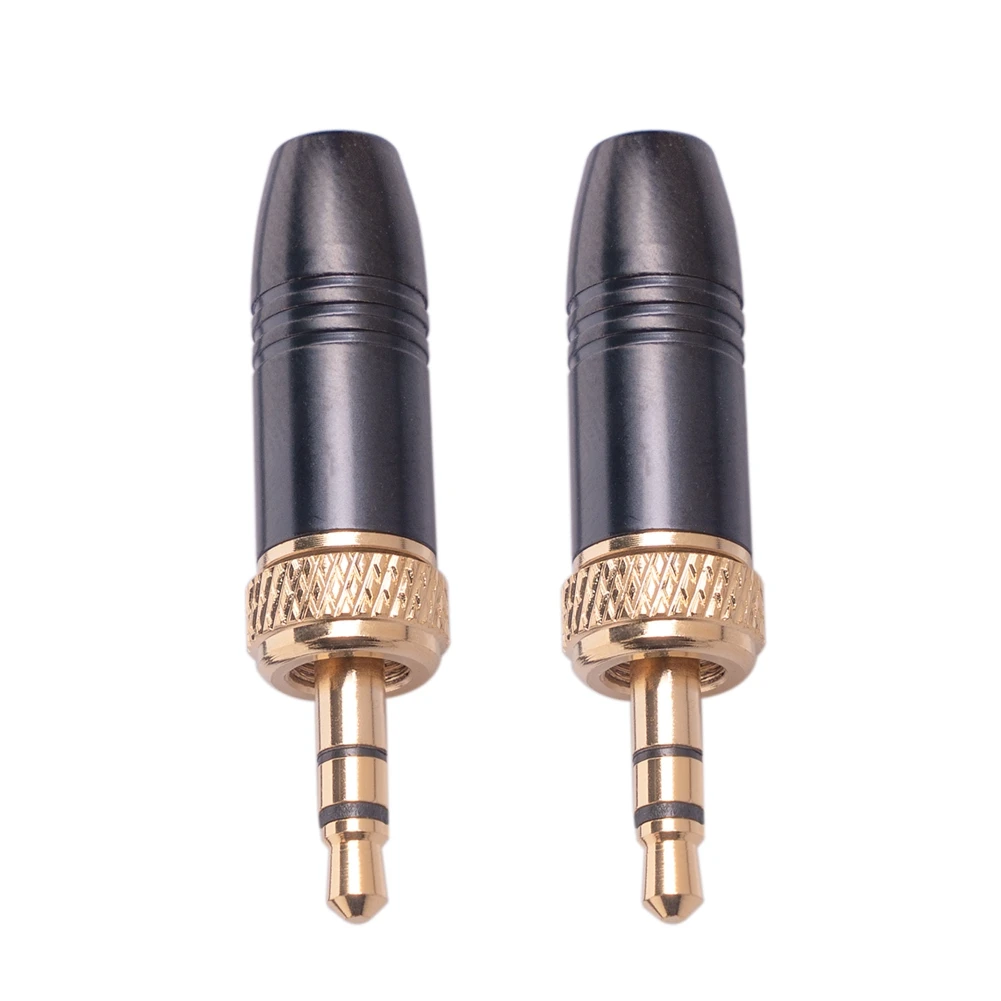 Spina audio da 3,5 mm per microfono lavalier da 5 pezzi con cavo filettato interno M6 per Sony per Sennheiser