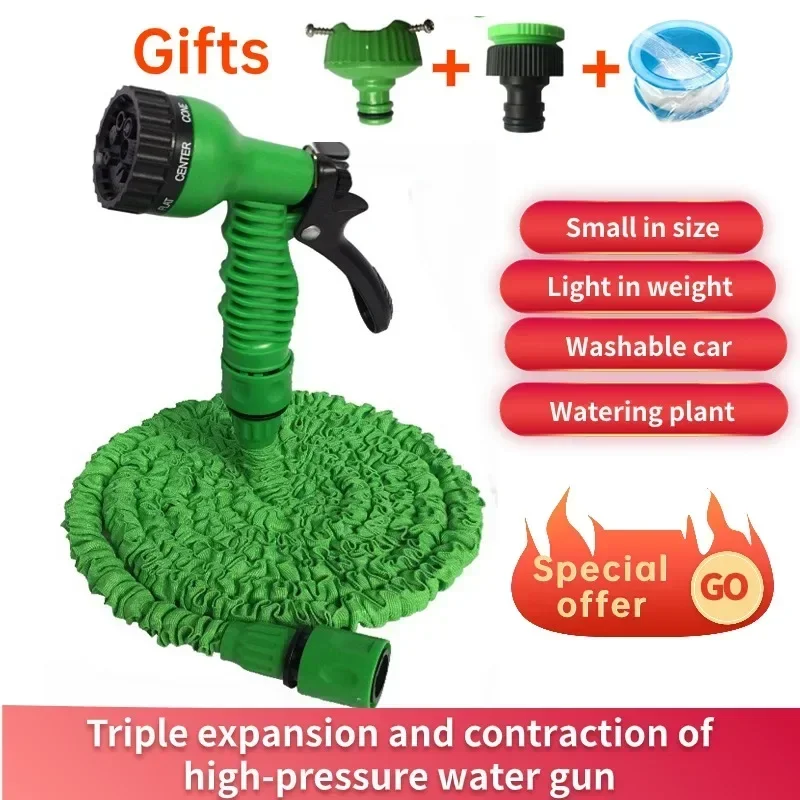 7.5m 15M Hose Expandable Magic Hose Pipe Home Garden Watering Hose Multi-Function Gardening Cleaning Water Sprayer