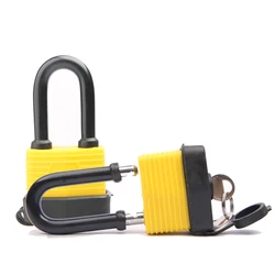 4pcs  Waterproof Same Lock Laminated Padlock Pad Same Key Electricity Box Lock Gate Door
