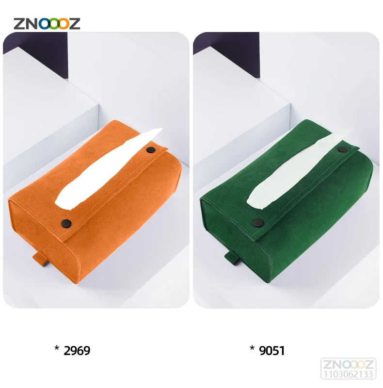 General Motors Tissue Box Suction Box Suede Seat Suspension Multifunctional Tissue Bag Car Accessories