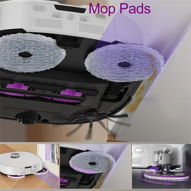 Pièces de rechange pour aspirateur Midea V15 / V15 Pro, brosse latérale principale, filtre, sac à poussière en tissu, WHY-17PCS