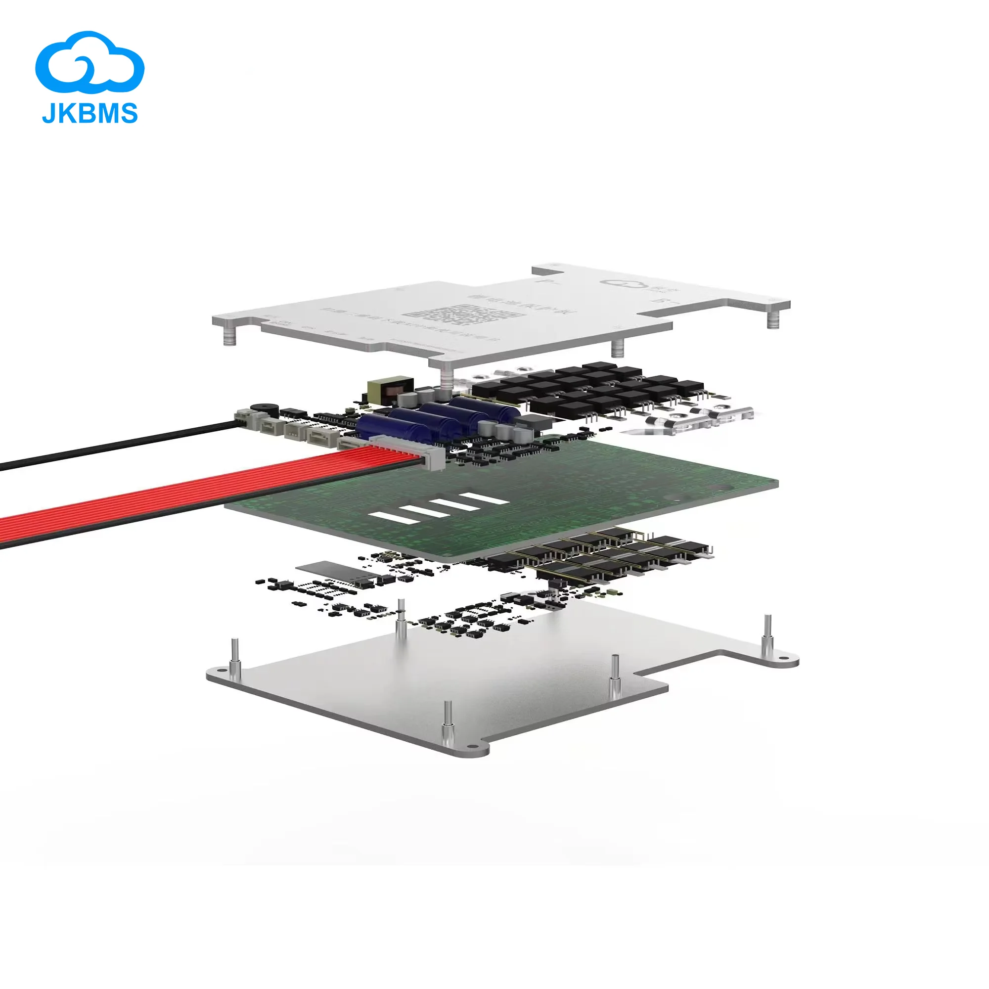 Jkbms Smart BMS CANBUS HEAT 4S 5S 6S 7S 8S 12V 24V baterai dengan 2A actiblance RS485 HEAT CAN LifePO4 LTO LI-ION baterai BMS