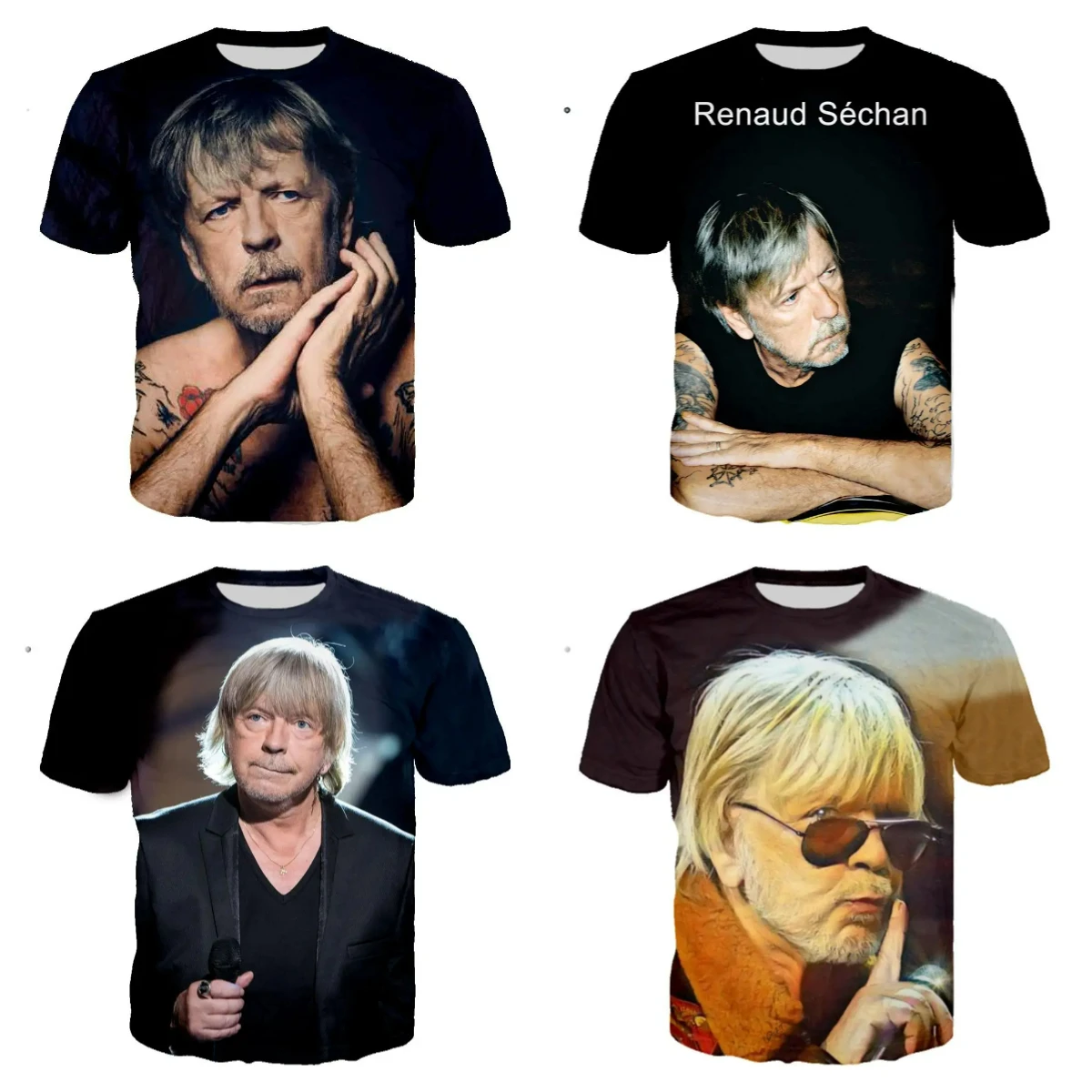

Футболка с 3D принтом Pop Singer Renaud Schan, футболка в стиле рок для мужчин и женщин, повседневная уличная одежда, одежда в стиле хип-хоп, быстросохнущий топ MOTO