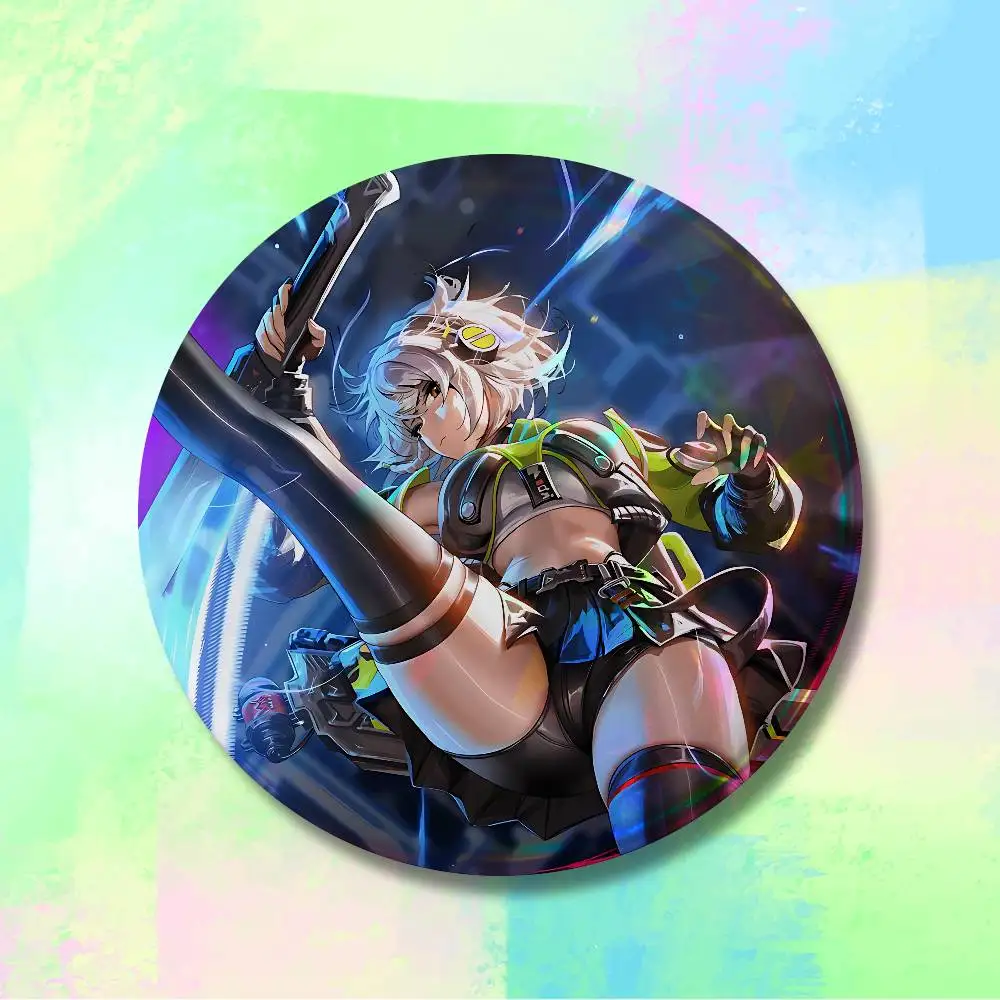 A-Anby D-Demara ZZZ 58mm 44mm HD Print Brooch Badges Pretty Derby Round Display Brooches Lapel Pins - view 3