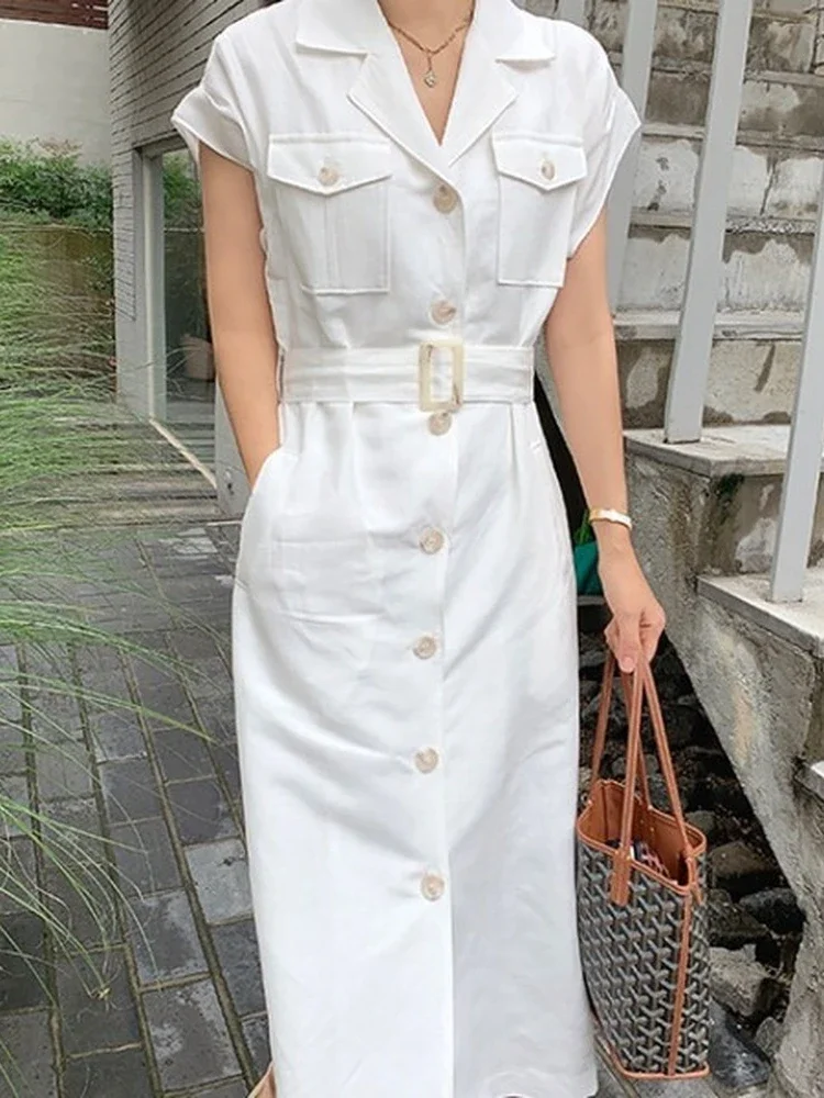 Summer Women Dress Shirt Dress Long Evening Female Vintage Maxi Party Oversize Beach Woman Dresses Casual Elegant Prom White