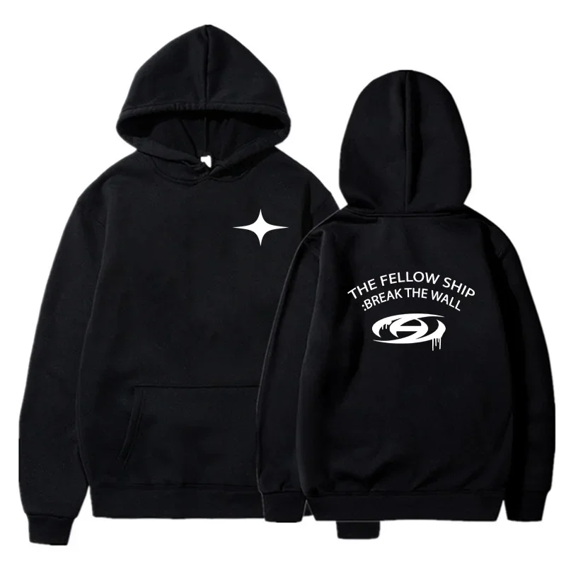 

Autumn and Winter Hooded Sweatshirt Ateez Korean Band Printed Hooded Sweatshirt Y2K Casual Fashion Ateez Kpop Sweatshirt