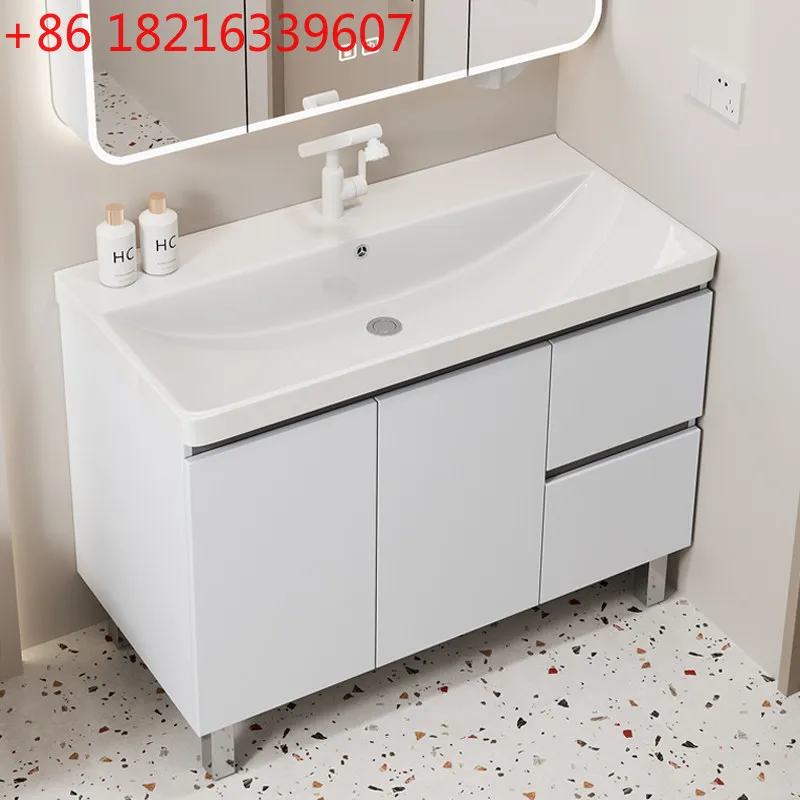 TAO Honeycomb aluminum bathroom cabinet thickened and deepened ceramic integrated washbasin balcony